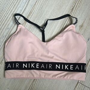 Nike Pink and Black Sports Bra